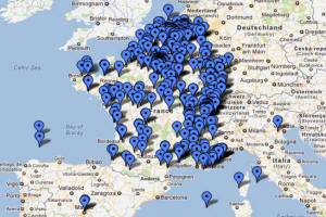 map of recent deliveries of Peter and Sol, we deliver worldwide