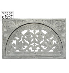 Grille de cave demi-lune en aluminium