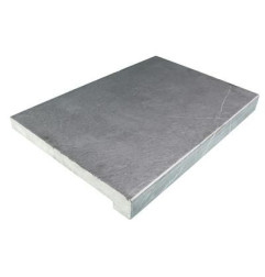 Vietnam Blue Stone coping - Fallout, rechte rand 180 ° en verzoet - Grondoppervlak