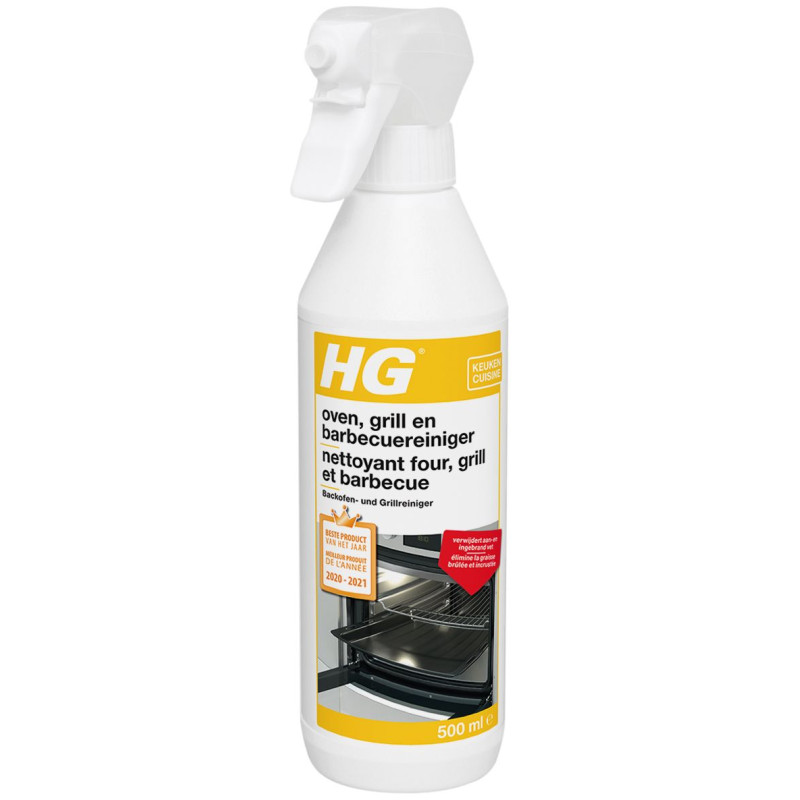 HG Limpiador para horno y parrilla (500 ml, Botella con cabezal rociable)
