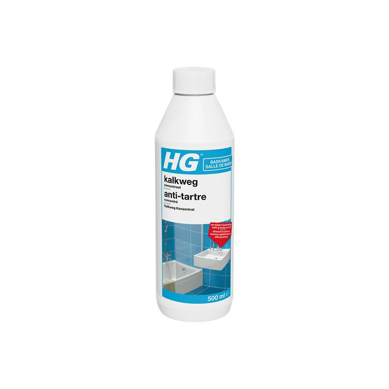HG Spray Anti-Calcaire - Produit Nettoyant Détartrant pour Salle de Bain,  Anti-Tartre pour WC / Carrelage / Robinets / Lavabos / Douches & Baignoire (500  ml) : : Hygiène et Santé