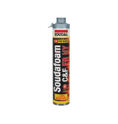 Soudafoam FR HY Click & Fix - Espuma de poliuretano pulverizable cortafuego - Soudal