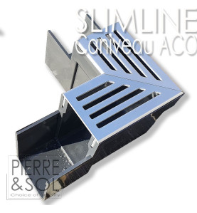 Canal estrecho de aluminio de 6 cm - Slimline - ACO