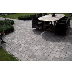 Drummed concrete paver