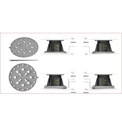 Slope corrector 1 to 4% for pedestal - LINE ECO