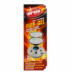 Fire-gel coupelles - 3 coupelles de gel combustible - Eres-Sapoli