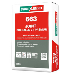 663 Joint Prédalle Premur - Fine fiber-reinforced mortar for filling joints - Parexlanko