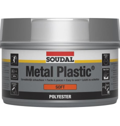 Metal plastic soft 1 kg - Enduit polyester pour réparation de carrosserie - Soudal