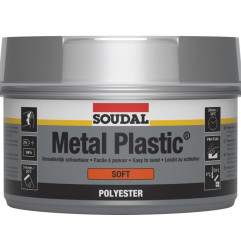 Metal plastic soft 1 kg - Polyester filler for bodywork repairs - Soudal