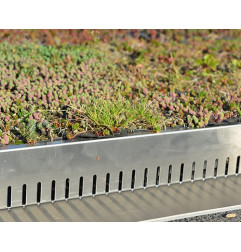 SilexTop 80 - L profile gravel stop for green roofs - MatGeco