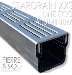 Трап XXS MINI L 6,5 см Алюминиевая решетка - StarDrain - LINE ECO