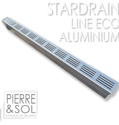 Узкий алюминиевый желоб 6,5 см - StarDrain - LINE ECO