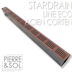 6.5 厘米窄耐候钢槽钢 - StarDrain LINE ECO