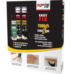 Easy fix turbo - Start2gun - Conjunto adesivo de montagem - Rectavit