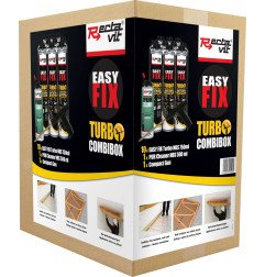 Easy fix turbo combibox - Confezione di adesivo per montaggio rapido - Rectavit