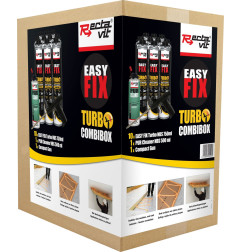 Easy fix turbo combibox - Fast mounting adhesive pack - Rectavit