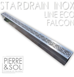 Canal estreito de aço inoxidável Falcon 6,5 cm - StarDrain LINE ECO