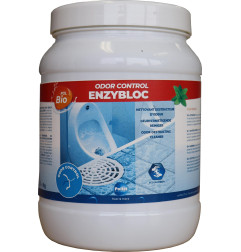 PolBio Odor Control Enzybloc - منظف إزالة الترسبات الكلسية باستخدام التقنية الحيوية للمبولات والأنابيب - حبوب اللقاح