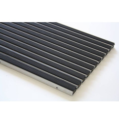 Doormat aluminium profile covered with rubber black profile - Vario RO - Rosco
