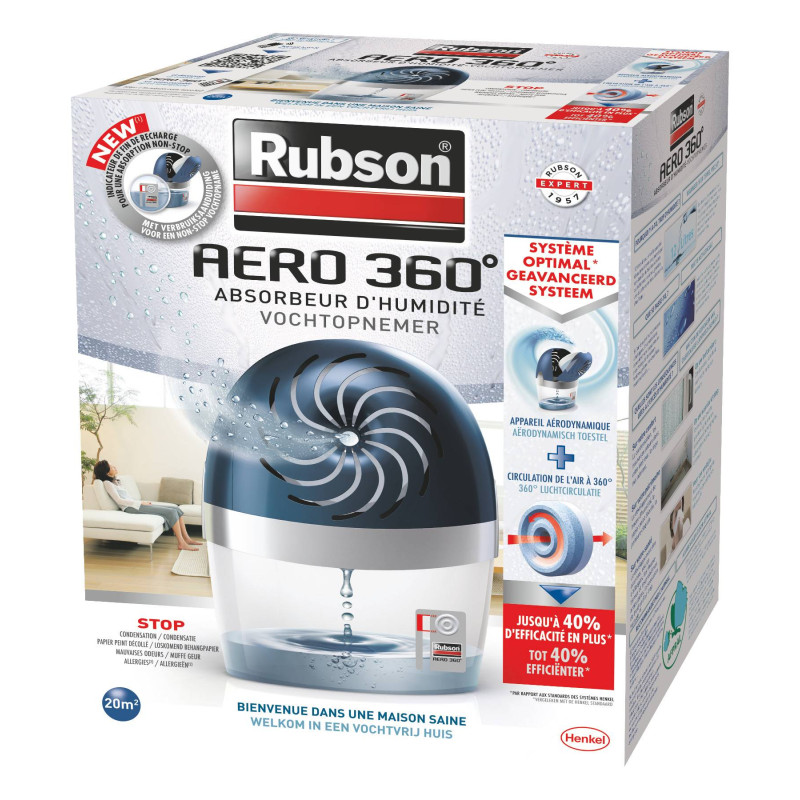 RUBSON - Rubson 6 recharges absorbeur d'humidité Aero 360° anti
