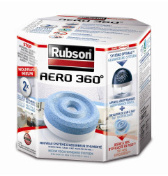 Rubson Aero 360° Special Bathroom Humidity Absorber, Dehumidifier,  Anti-Odour, Moisture & Condensation Absorber, 1 Device + 1 Refill of 450 g  – BigaMart