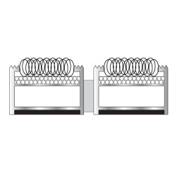 Fußmatte Aluminiumprofile aus Polypropylenfasern - Vario Largo LNO - Rosco