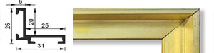 黄铜门垫框架高度 26 毫米